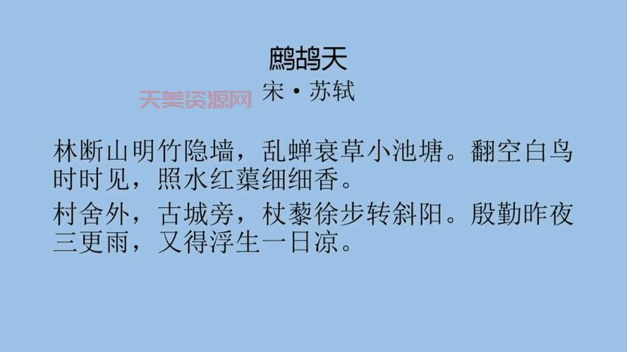 想知道鹧鸪天苏轼哪首好？这几篇不容错过！