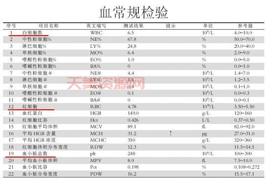 血常规报告单怎么看？这些数值异常要当心！