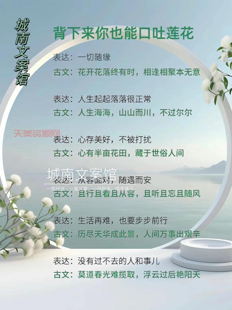 花开花落与云卷云舒：感悟四季更迭的人生！