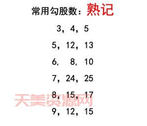 勾股数有哪些？这几种常见的勾股数组合你必须知道！