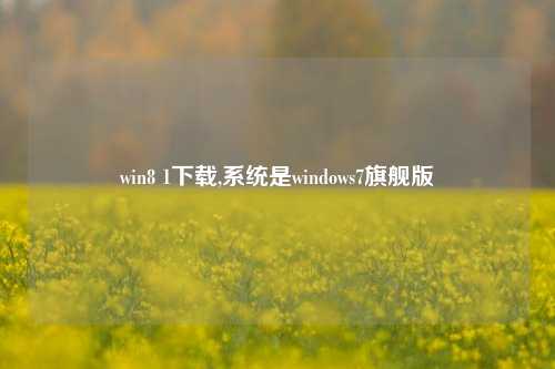 win8 1下载,系统是windows7旗舰版