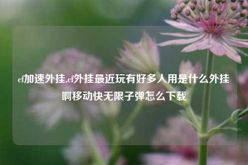 cf加速外挂,cf外挂最近玩有好多人用是什么外挂啊移动快无限子弹怎么下载