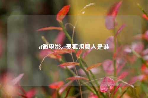 cf微电影,cf灵狐姐真人是谁