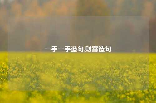 一手一手造句,财富造句