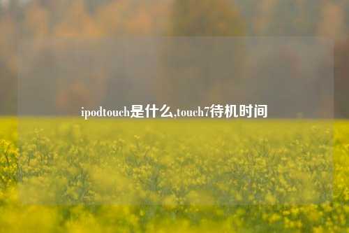 ipodtouch是什么,touch7待机时间