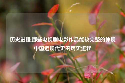 历史进程,哪些电视剧电影作品能较完整的体现中国近现代史的历史进程
