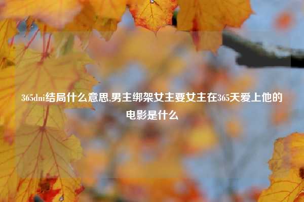 365dni结局什么意思,男主绑架女主要女主在365天爱上他的电影是什么