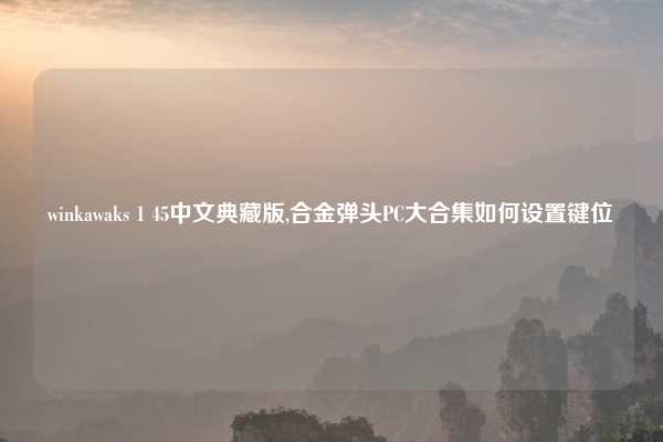 winkawaks 1 45中文典藏版,合金弹头PC大合集如何设置键位