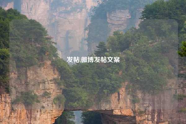 发帖,微博发帖文案