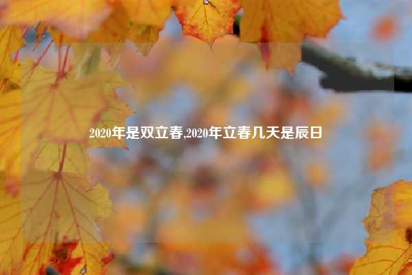 2020年是双立春,2020年立春几天是辰日