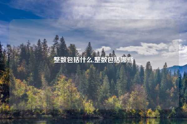 整数包括什么,整数包括哪些