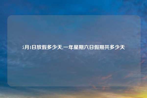 5月1日放假多少天,一年星期六日假期共多少天