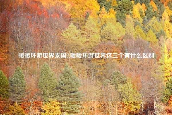 暖暖环游世界泰国2,暖暖环游世界这三个有什么区别