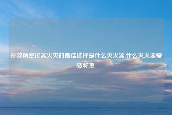 扑救精密仪器火灾的最佳选择是什么灭火器,什么灭火器需要称重