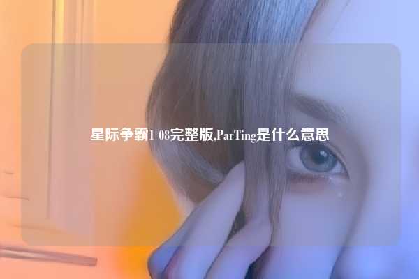 星际争霸1 08完整版,ParTing是什么意思