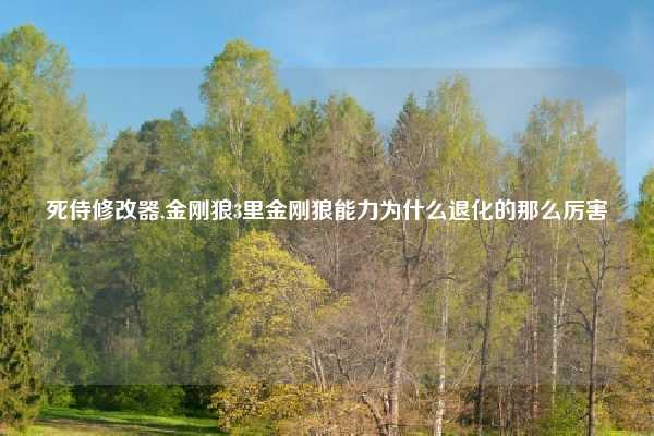 死侍修改器,金刚狼3里金刚狼能力为什么退化的那么厉害