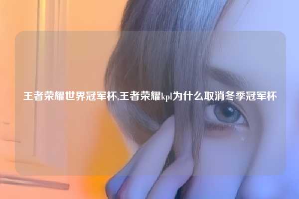 王者荣耀世界冠军杯,王者荣耀kpl为什么取消冬季冠军杯