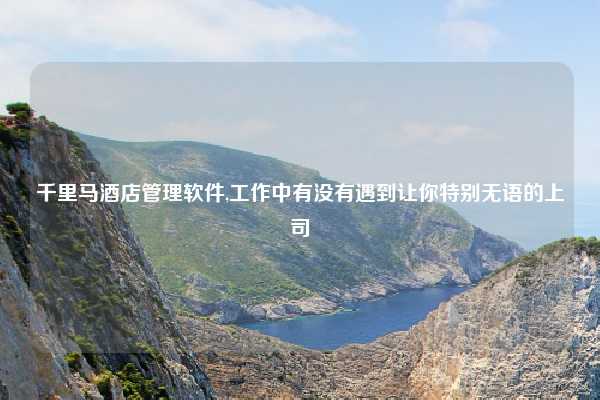 千里马酒店管理软件,工作中有没有遇到让你特别无语的上司
