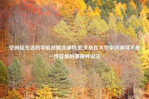 空间站生活的宇航员能洗澡吗,航天员在太空中洗澡可不是一件容易的事换种说法