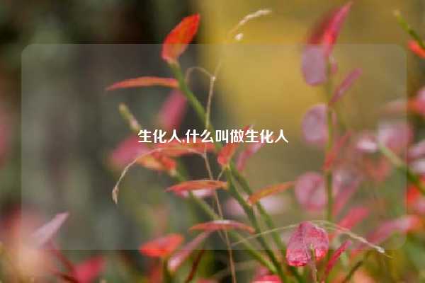生化人,什么叫做生化人