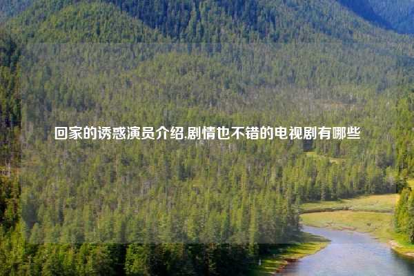 回家的诱惑演员介绍,剧情也不错的电视剧有哪些