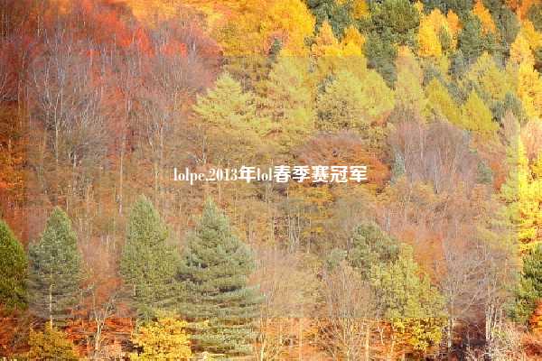 lolpe,2013年lol春季赛冠军