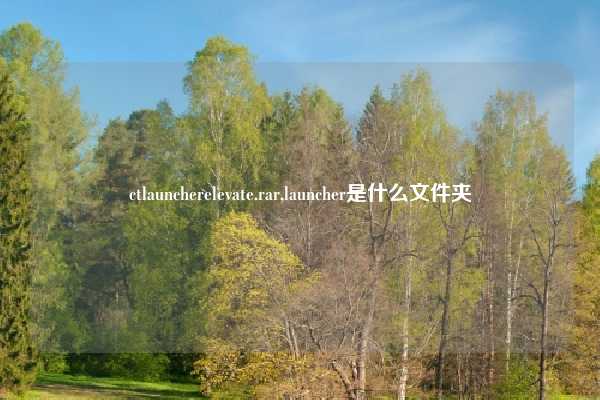 ctlauncherelevate.rar,launcher是什么文件夹