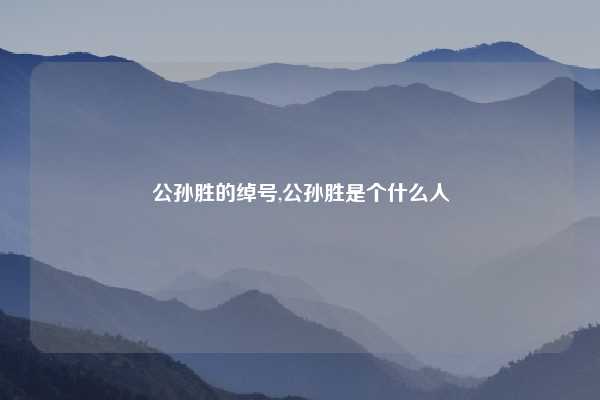 公孙胜的绰号,公孙胜是个什么人