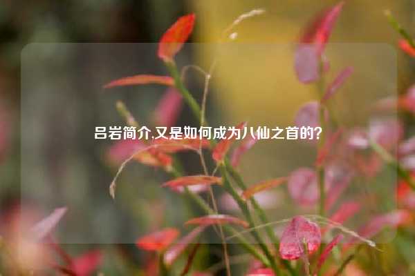 吕岩简介,又是如何成为八仙之首的？