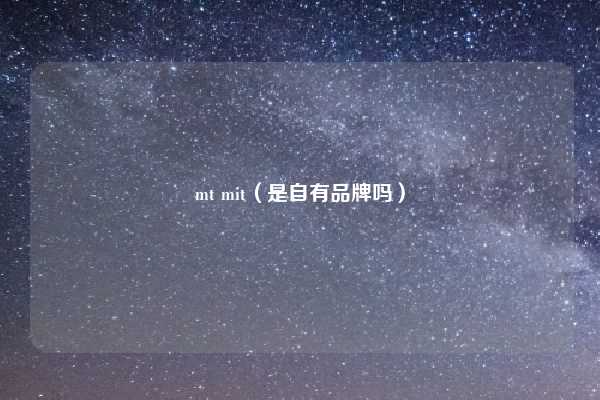 mt mit（是自有品牌吗）