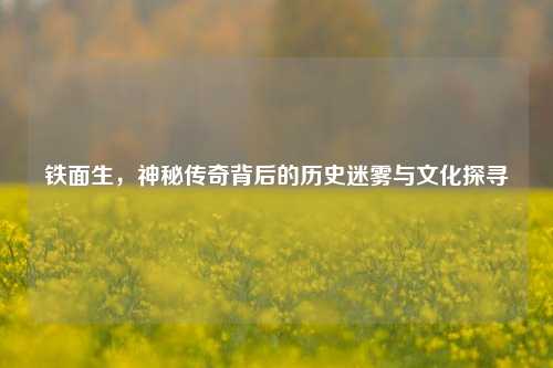 铁面生，神秘传奇背后的历史迷雾与文化探寻