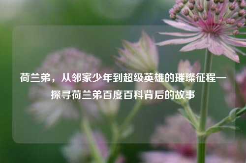 荷兰弟，从邻家少年到超级英雄的璀璨征程—探寻荷兰弟百度百科背后的故事