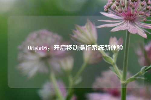 OriginOS，开启移动操作系统新体验