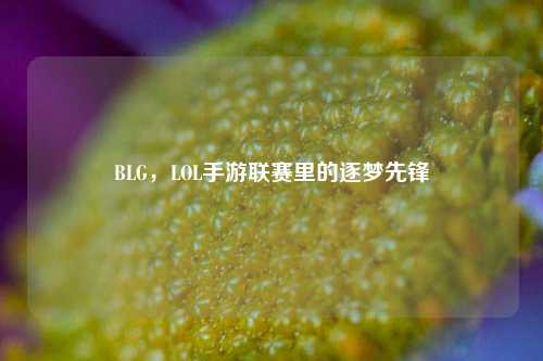 BLG,LOL手游联赛里的逐梦先锋