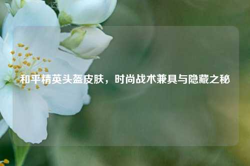 和平精英头盔皮肤,时尚战术兼具与隐藏之秘