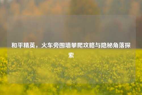 和平精英,火车旁围墙攀爬攻略与隐秘角落探索