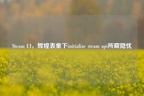 Steam UI,辉煌表象下initialize steam api所藏隐忧